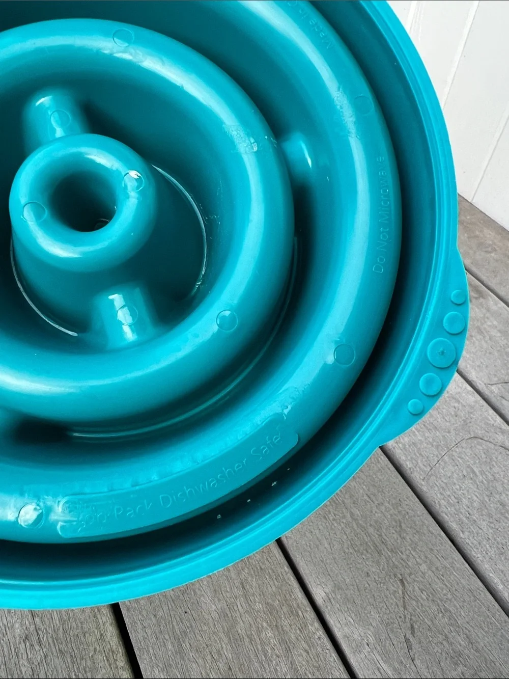 Outward Hound Teal Slow Feeder Bowl for Medium Pets